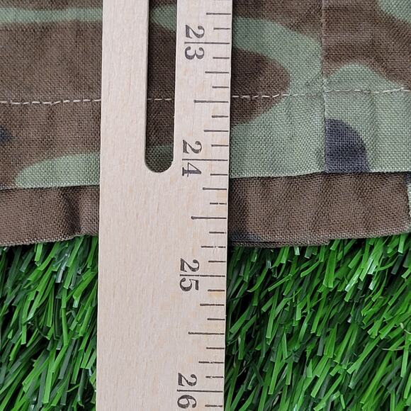 Vintage Y2K Military Camo Jacket Large 23x24 Brown Green - Picture 6 of 16